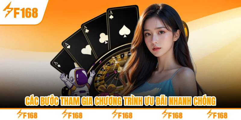 Các bước tham gia chương trình ưu đãi nhanh chóng